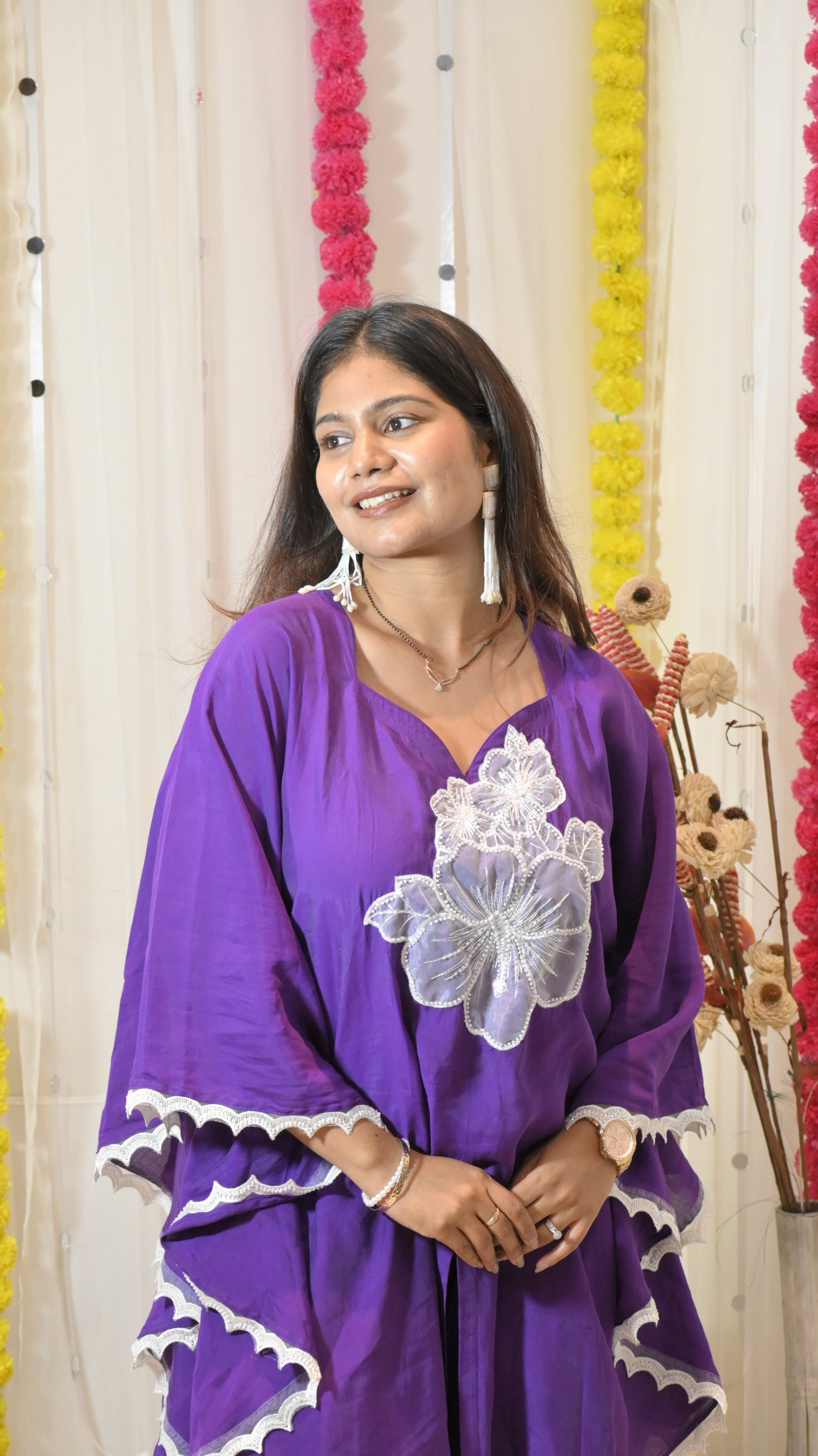 Blush Gold Embroidered Festive Dress – Rakhi Edit ’25 | Rivaaz by Sakshi