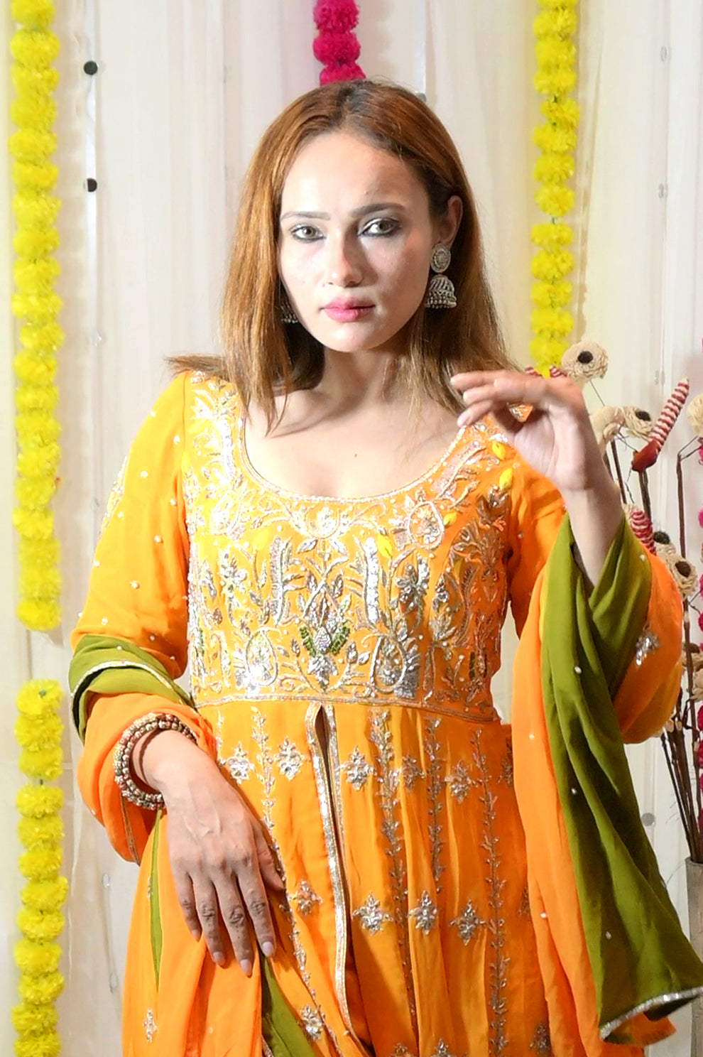 Tilla & Gota Work Festive Dress – Rakhi Edit ’25 | Rivaaz by Sakshi