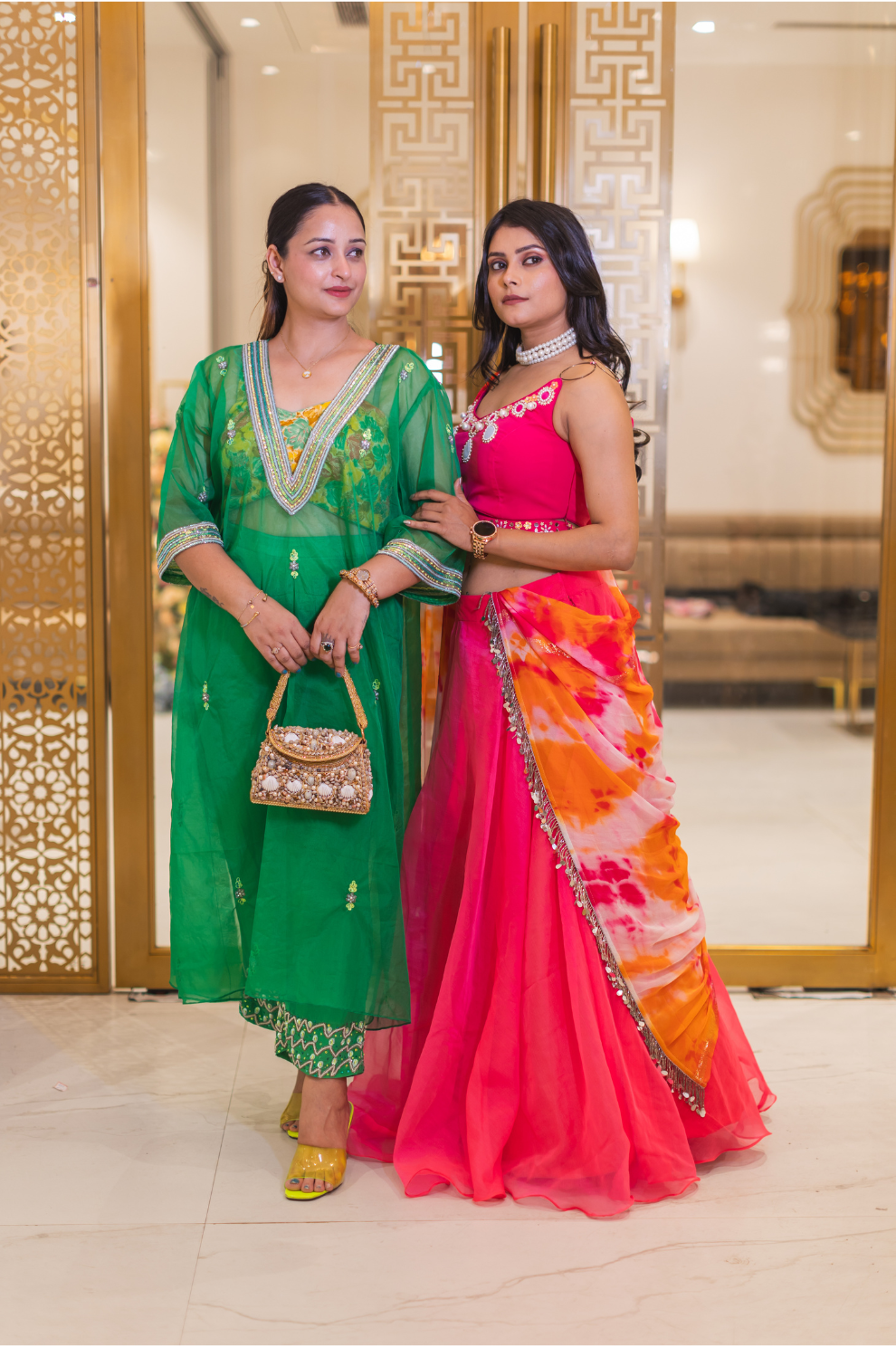 Royal Hibiscus Signature Lehenga