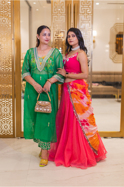 Royal Hibiscus Signature Lehenga