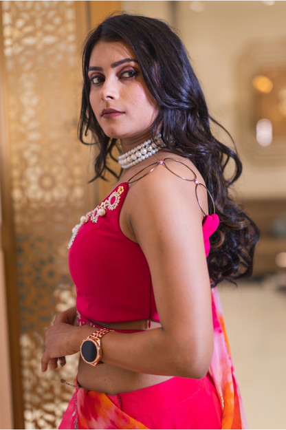 Royal Hibiscus Signature Lehenga