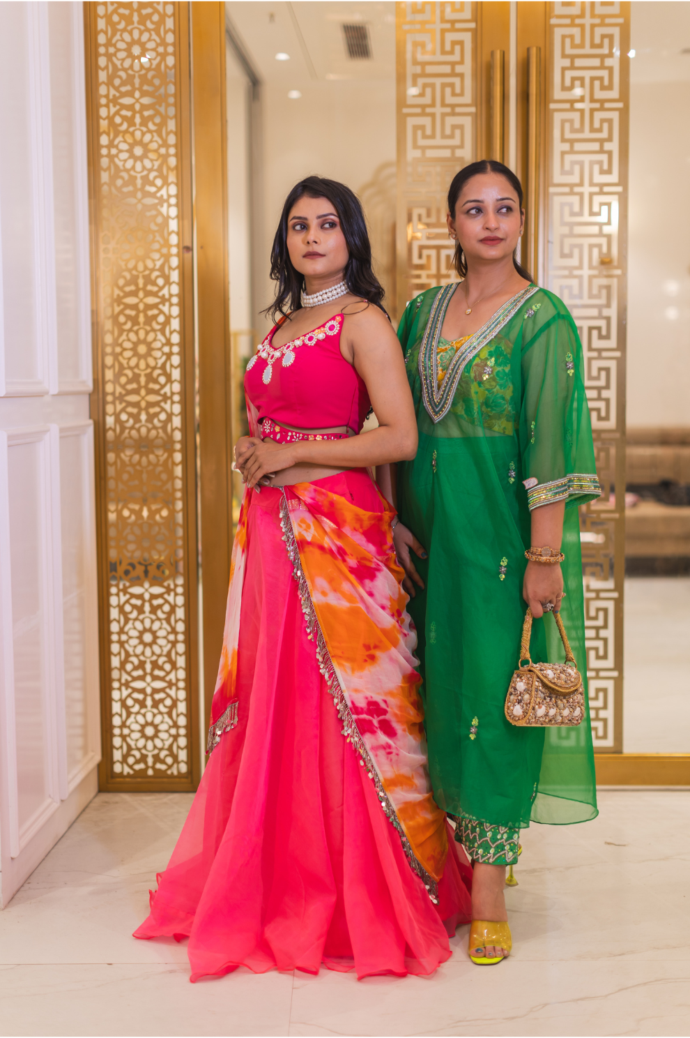 Royal Hibiscus Signature Lehenga