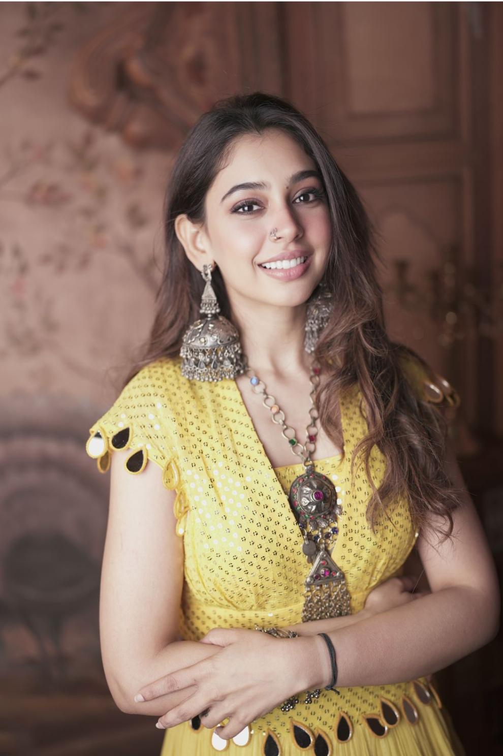 Yellow Mirror Work Lehenga Set – Festive Ethnic Wear