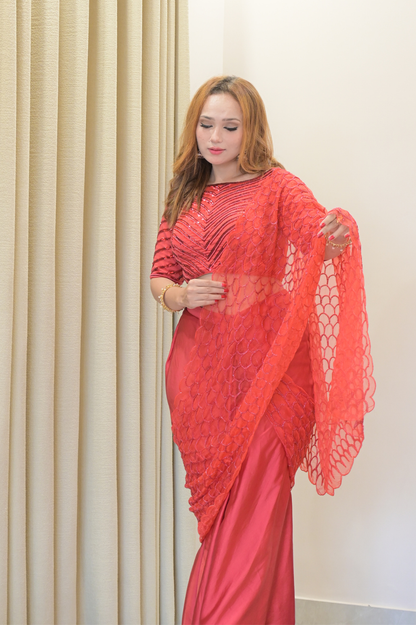 Silk Essence Designer Saree by Rivaaz by Sakshi