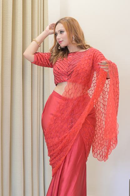 Silk Essence Designer Saree by Rivaaz by Sakshi