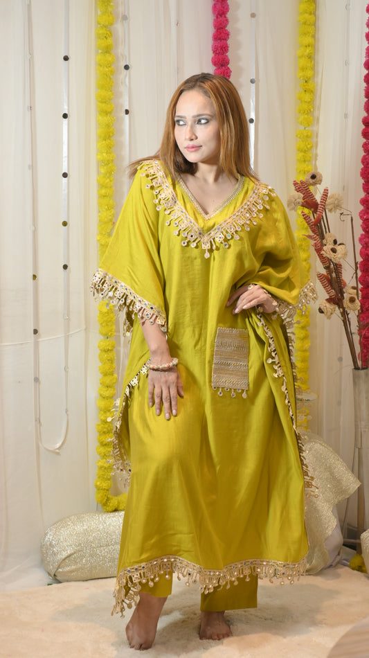 Gold Zari & Gota Work Saree – Rakhi Edit ’25 | Rivaaz by Sakshi