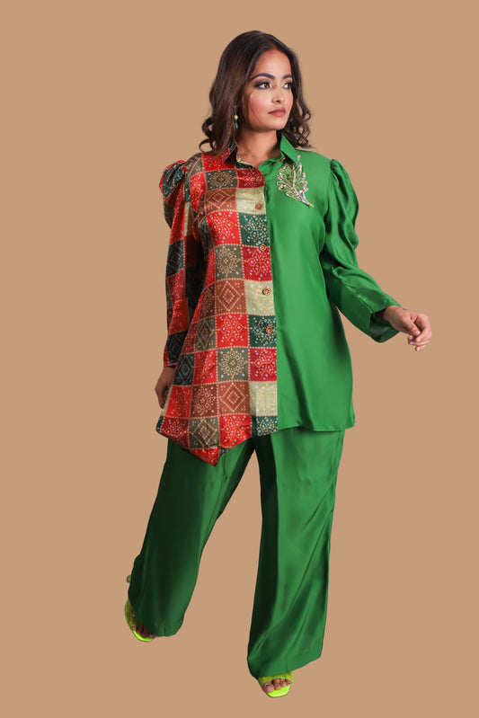 Emerald Heritage Patchwork Co-Ord Set