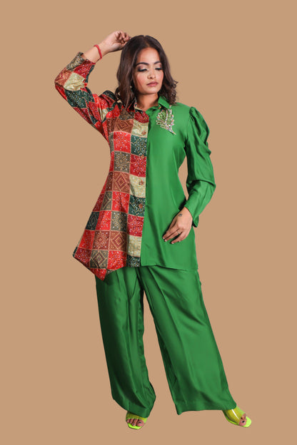 Emerald Heritage Patchwork Co-Ord Set