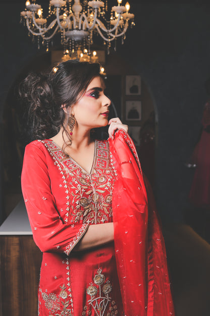 Zari Embroidered Festive Salwar Suit Set