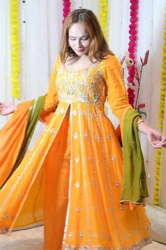 Tilla & Gota Work Festive Dress – Rakhi Edit ’25 | Rivaaz by Sakshi