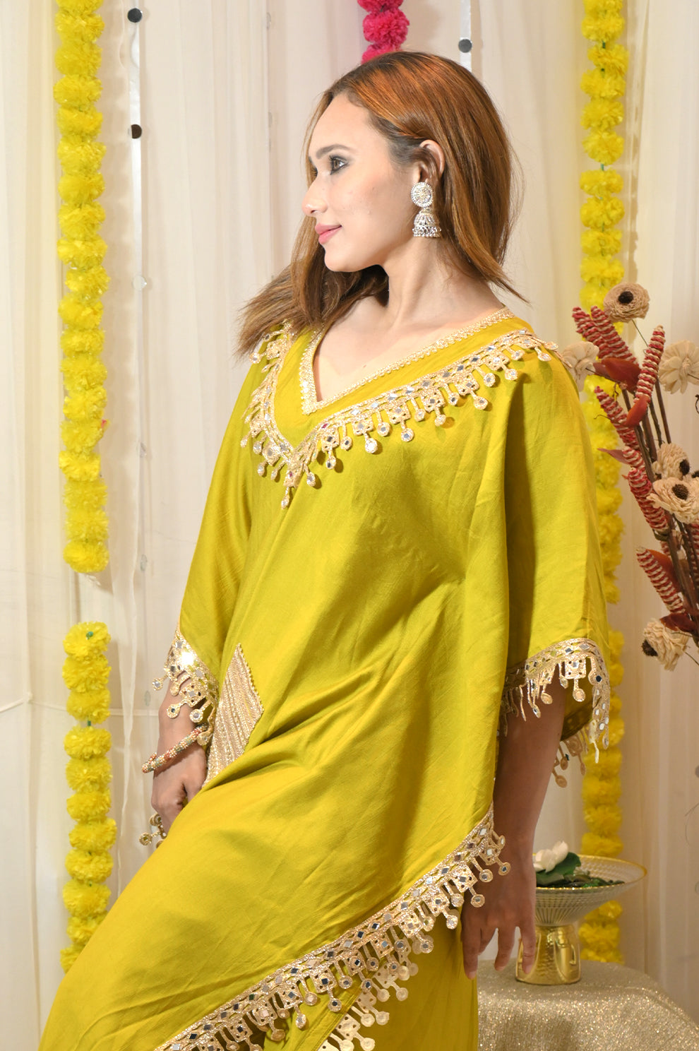 Gold Zari & Gota Work Saree – Rakhi Edit ’25 | Rivaaz by Sakshi