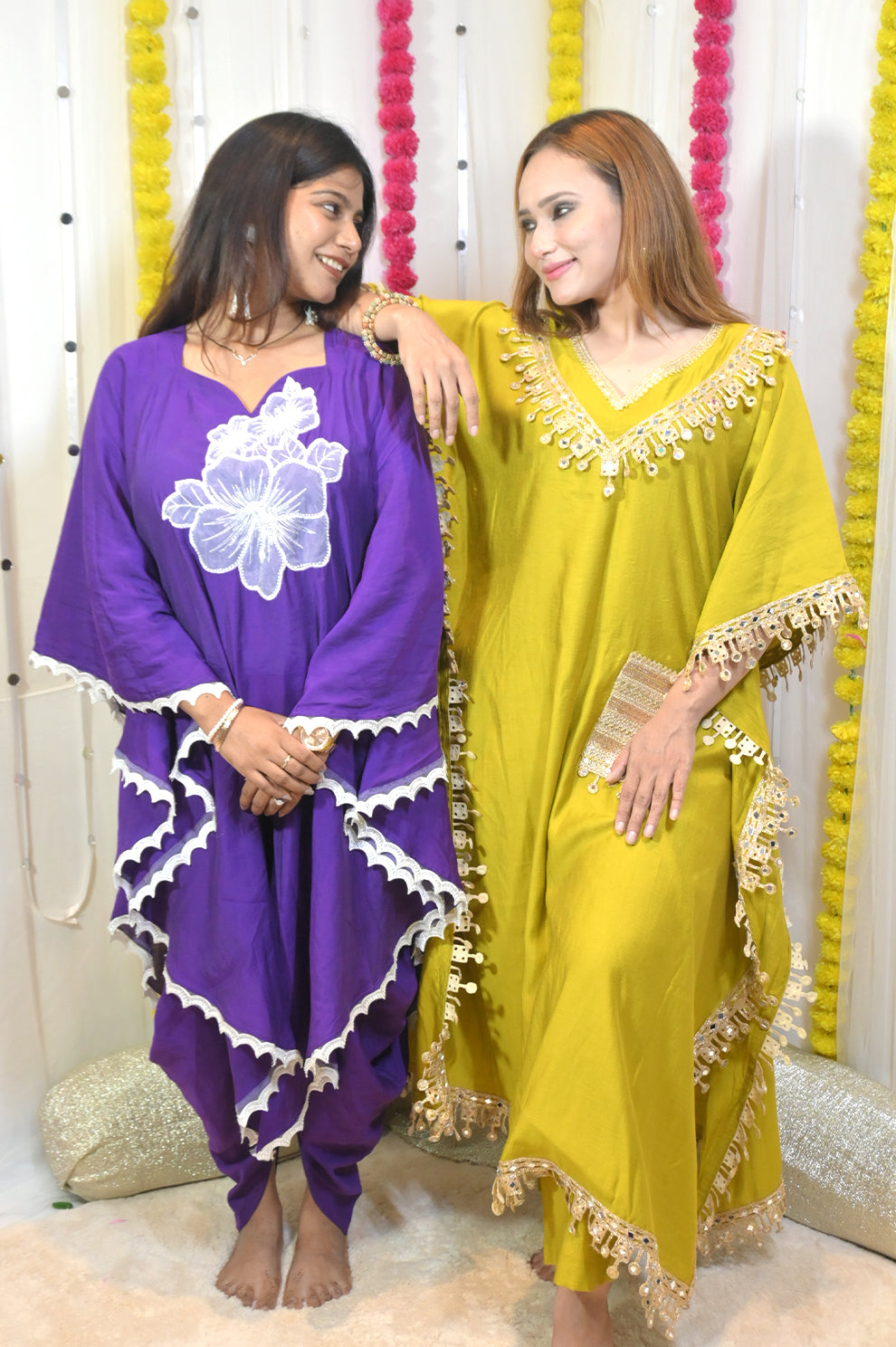 Blush Gold Embroidered Festive Dress – Rakhi Edit ’25 | Rivaaz by Sakshi