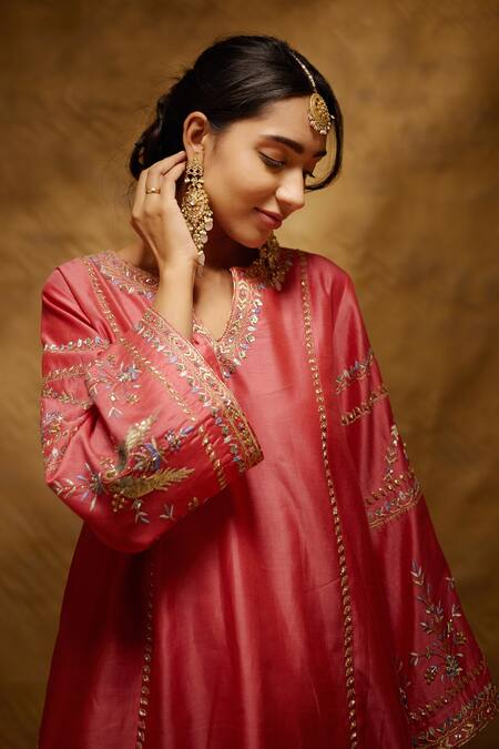 Bunka Purple Cotton Silk Kurta Set – Handcrafted Elegance
