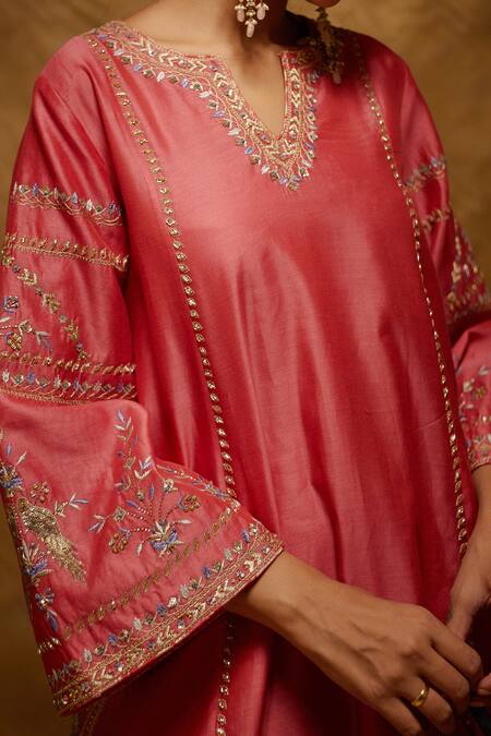 Bunka Purple Cotton Silk Kurta Set – Handcrafted Elegance