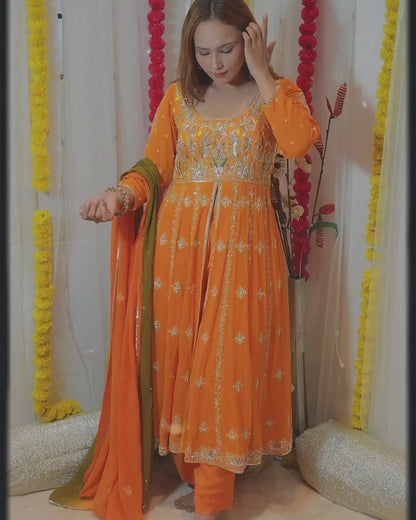 Tilla & Gota Work Festive Dress – Rakhi Edit ’25 | Rivaaz by Sakshi